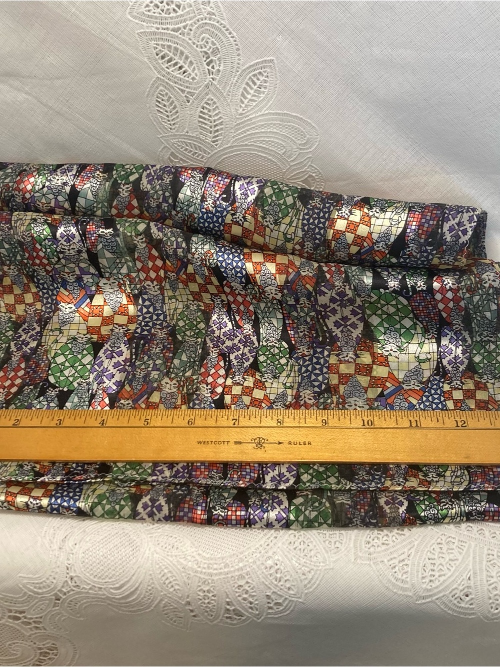 Multi-Color Patterned Women's Scarf - Picture 10 of 10